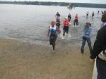 Die Schwimmdistanz von 2,2 Kilometern war f&uuml;r Matthias nach 39:40 Minuten beendet.