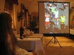 Triathlet Michael Barteld &uuml;berraschte die Anwesenden mit einer Zusammenstellung von Eindr&uuml;cken &uuml;ber seine Teilnahme am New York Marathon. 