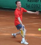 Vollen Einsatz zeigte Ronny Selig. Foto: Sandra Arm, Volksstimme. Vollen Einsatz zeigte Ronny Selig. Foto: Sandra Arm, Volksstimme.