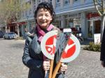Sabine B&ouml;rner von der Gaensefurther Sportbewegung organisiert den Salzland-Lauf mit Partnern. Foto: Franziska Richter, Volksstimme