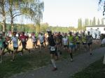 Kurz nach dem Start des 6. Laufes des Solvay-Cups in Bernburg, an dem 11 L&auml;ufer und Triathleten der Gaensefurther Sportbewegung teilnahmen.