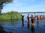 Martin Wille vor dem Schwimmstart &uuml;ber 500 m.