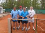 Die Herren 50 mit (v.l. Berndt H&auml;mmerling, Manfred Rademann, Reiner Christoph und Achim Engel) gewannen souver&auml;n ihre Spiele gegen Rot-Wei&szlig; Halberstadt II. 