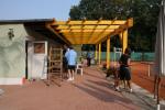 Bis zum Schlu&szlig; wurde gewerkelt im Au&szlig;enbereich des schmucken Objektes der Tennisabteilung.