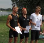 Martin Wille (r.) konnte sich &uuml;ber einen Podestplatz im Sprint-Triathlon freuen.