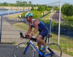 Thomas Vetter bew&auml;ltigte die Radrunde in 39:28 Minuten.