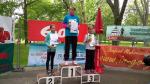 Als erste weibliche Teilnehmerin &uuml;ber 1,5 km kam die Gaensefurther Sportlerin ins Ziel und wurde somit auch Siegerin ihrer AK.