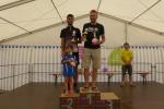 Die männliche Gesamtwertung über 13 km führten Triathlet Maik Löwe (1.) und Rinaldo Schielke (2.) von der Gaensefurther Sportbewegung an. Die männliche Gesamtwertung über 13 km führten Triathlet Maik Löwe (1.) und Rinaldo Schielke (2.) von der Gaensefurther Sportbewegung an.
