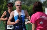 Steffen Fleischer spielte vor allem auf der 4,2 Kilometer Laufstrecke seine St&auml;rken voll aus. Foto: Volksstimme
