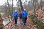 Harald und Christa F&uuml;mel, Josef Hindricks und Jens Schlottag waren auf der Wanderstrecke aktiv.