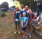 Thomas Vetter, Janko Schlenker und Jürgen Eisfeld (v.l.) hatten viel Spaß beim Team-Triathlon. Thomas Vetter, Janko Schlenker und Jürgen Eisfeld (v.l.) hatten viel Spaß beim Team-Triathlon.
