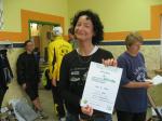 Sabine B&ouml;rner freute sich &uuml;ber Platz 3 in Altersklasse w40.