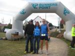 Die Gaensefurther Teilnehmer am Weinstra&szlig;enlauf v.l. Matthias Lampe, Annett Lampe, J&ouml;rg Eisfeld. 