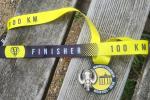 So sieht dann die Finishermedaille nach einem 100-Kilometer-Mammutmarsch aus!

