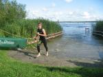 Martin Wille bot beim Sprint-Triathlon eine starke Schwimmleistung und wurde zum Schluss Zweiter seiner Altersklasse.