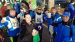 In Bernburg waren Harald Fümel, Kirsten Geist, Christa Fümel und Sandra Homann v.l. blaue Jacken)  über 6,9 km unterwegs. Es fehlen André Geist und Dirk Meier. Foto: privat)