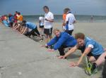 Eine Erwärmung an frischer Seeluft ist genau das richtige, um Energie für den bevorstehenden Lauf frei zu setzen.