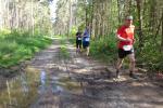 Erfrischende Nässe für Nancy Bothe, die auf der langen Strecke über 10,7 Kilometer unterwegs war.