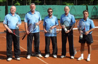 Die Herren 60 Mannschaft v.l.Bernd Gothe, Jürgen Nordmann, Dr. Harald Friedrich, Norbert Krebs, Frank Hirschfeld