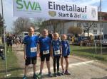 Vom Gaensefurther Leichtathletik-Nachwuchs gingen Lenny Dannehl, Jan Hübner, Marc Krüger und Johanna Blauwitz an den Start (v.l.)