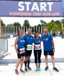 Beim 37. Schweriner Fünf-Seen-Lauf wurden die Bode-Runners der Gaensefurther Sportbewegung von Christa und Harald Fümel sowie Cornelia und Jürgen Günther vertreten (v.l.).