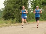 Die 16,3 km Strecke zusammen absolvierten Janine Wuwer und Stefan Sindermann.