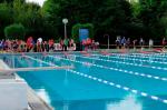 Das Freibad von Oschersleben diente als Austragungsort für die 500m lange Schwimmdisziplin.