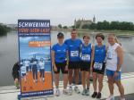 Die Gaensefurther Teilnehmer am Fünf-Seen-Lauf in Schwerin v.l. Katrin Winkler-Hindricks, Dirk Meier, Sylvia Köhn, Sabine Börner, Jens-Uwe Börner. Es fehlen Heidi und Ronald Rabenstein.