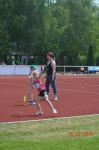 Fabienne blieb mit ihrem Wurf von 17,20 Meter hinter Nina und erkämpfte sich die Silbermedaille. 