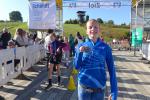 Geschafft! Jette Zaschke freut sich über ihren Zieleinlauf  nach 1,5 Kilometern.