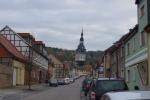 Der schiefe Turm von Bad Frankenhausen beeindruckte die Läufer-Schar.