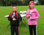 Nico Ringström und Josie Busse konnten sich über Pokale in der Altersklasse 12 freuen.