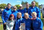 Platz 5 in der Mannschaftswertung für die Gaensefurther Sportbewegung beim Hopfengartenpokallauf, v.l.n.r.: Stefan Otto (SV Angern), Kirsten Geist, André Geist, Dirk Meier, Jörg Schäper, Claudia Geist (Hecklingen), Petra Becker, Claudia Meier, Sibylle Schäper. Foto: Roswitha Ahrens
Platz 5 in der Mannschaftswertung für die Gaensefurther Sportbewegung beim Hopfengartenpokallauf, v.l.n.r.: Stefan Otto (SV Angern), Kirsten Geist, André Geist, Dirk Meier, Jörg Schäper, Claudia Geist (Hecklingen), Petra Becker, Claudia Meier, Sibylle Schäper. Foto: Roswitha Ahrens