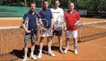 Die Herren 40 mit (v.l.) Ronny Selig, Christian Schrader, Michael Busse und Mike Pr&uuml;fer blieben auf Platz f&uuml;nf.