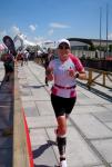 Bei &uuml;ber 30 Grad Lufttemperatur meisterte Stefanie den abschlie&szlig;enden Halbmarathon mit Bravour.