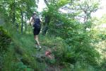 Der Aufstieg &uuml;ber unwegsames Gel&auml;nde.