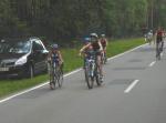 F&uuml;r die 4 km Radstrecke brauchte Finn 9:51 Minuten.