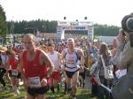 Nach dem Start zum 43,5 km langen Marathon mit Sabine und Jens-Uwe B&ouml;rner.
