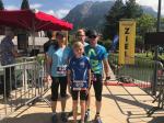 Die ganze Familie Kr&uuml;ger hat Gefallen am Laufen gefunden und hatte Spa&szlig; beim Wettkampf. (v.l. Nicole, Marc, Tom, Steffen) 