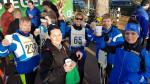 In Bernburg waren Harald F&uuml;mel, Kirsten Geist, Christa F&uuml;mel und Sandra Homann v.l. blaue Jacken)  &uuml;ber 6,9 km unterwegs. Es fehlen André Geist und Dirk Meier. Foto: privat)