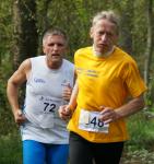 Jens-Uwe B&ouml;rner (l.) war auf der 9,2km Strecke unterwegs.