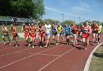 Start &uuml;ber die 10000 m Distanz  mit Jens-Uwe B&ouml;rner.