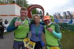 Die beiden Bernburger Tobias Heusel und Henrik B&ouml;hme (Bernburg) haben Bode-Runner Kirsten Geist &uuml;ber den Rennsteig Supermarathon nicht aus den Augen gelassen. Bravour&ouml;s durchgelaufen und gl&uuml;cklich nach 73,9 Kilometern im Ziel! 
