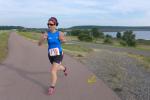 Nach Seepromenade und Zieleinlauf wird sich Sabine B&ouml;rner &uuml;ber einen dritten Platz in der Altersklasse W50 freuen. 