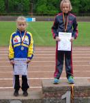 Platz 1 f&uuml;r Michelle mit 3,59 m im Weitsprung