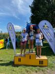 Die weibliche Sprint- und Volksdistanz dominierten  Nina Zeugner   (Platz 1- trimago), Frauke Neumann (Platz 2- SG Eintracht Ebendorf), Nadine Grothe (Platz 3- Altm&auml;rker Dunderklumpen)