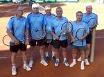 Die Herren 60 v.l. Norbert Krebs, Achim Engel, Hans-Georg Schneider, Reiner Christoph, Frank Hirschfeld und Wolfgang Schmidt sicherten sich in der Bereichsliga ein 3:3-Remis gegen den MTC Germania II und damit den Staffelsieg, der zum Aufstieg in die Landesliga berechtigt. Foto: Volksstimme von privat Die Herren 60 v.l. Norbert Krebs, Achim Engel, Hans-Georg Schneider, Reiner Christoph, Frank Hirschfeld und Wolfgang Schmidt sicherten sich in der Bereichsliga ein 3:3-Remis gegen den MTC Germania II und damit den Staffelsieg, der zum Aufstieg in die Landesliga berechtigt. Foto: Volksstimme von privat