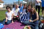Treffen mit Juliane Meyer (r.), einer ehemaligen Teamgef&auml;hrtin, die durch ihre Siege von namhaften internationalen Laufwettbewerben gro&szlig;e Erfolge feiern konnte. 