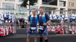 Marco Hofer und Maik L&ouml;we (v.l.) waren das erste Mal beim Ironman in Hamburg am Start. Es fehlt Steffen Fleischer, der bereits das 7. Mal einen Ironman absolvierte.
