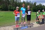Fit wie ein Turnschuh! Da freuen sich die Damen in der Altersklasse W60 &uuml;ber ihre Platzierungen. Renate Liedtke von der Gaensefurther Sportbewegung holte sich den dritten Platz.